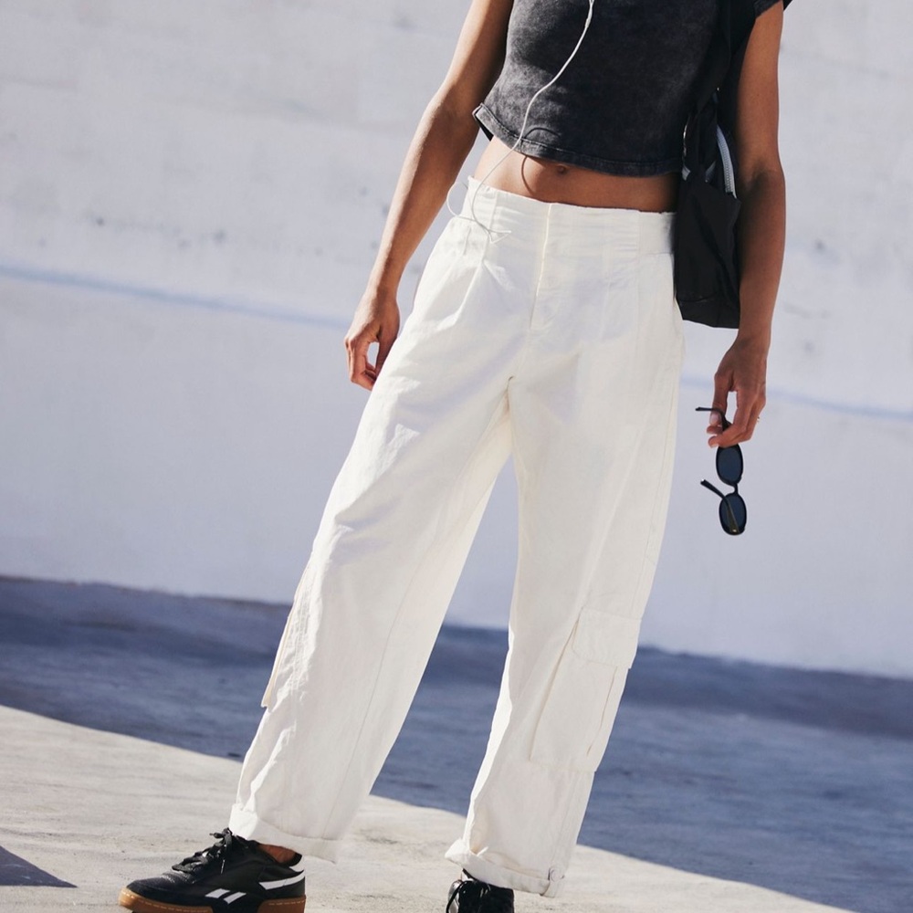 FP Movement Mesmerize Me Pants Painted White size S